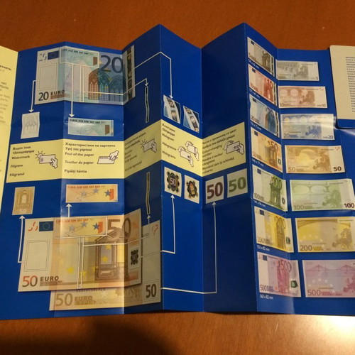 The Europa Series of Banknotes used brochures for Euro