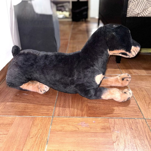 Rottweiler Plush Dog XXL with Flexible Frame like new