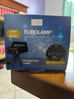 Eurolamp Χριστουγεννιάτικος Προβολέας Laser LED Ρεύματος IP20   ΜΕ ΧΡΙΣΤΟΥΓΕΝΝΙΑΤΙΚΑ ΣΧΕΔΙΑ