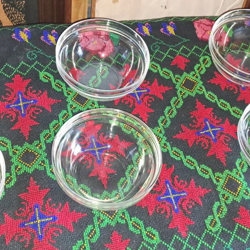 Glass bowls used, pack of 6 pieces