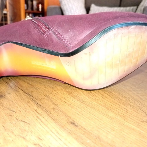 Mariamare heels new, size 36, 7.5 cm heel, burgundy