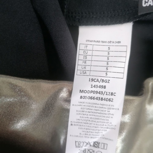 Calzedonia gold leggings new, size small, metallic leather look