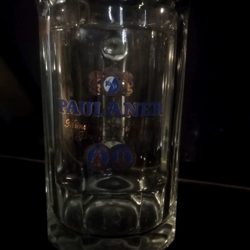 Paulaner collectible beer glass 0.5 new