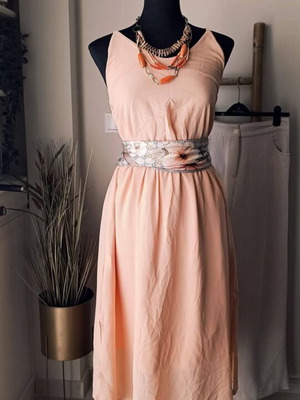 Bsb large salmon dress used, excellent color