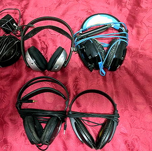 4 Ακουστικά Λειτουργικά Όλα, 2 Sony Retro, 1 Philips Ασύρματο + Δώρο Kotion Each G2000