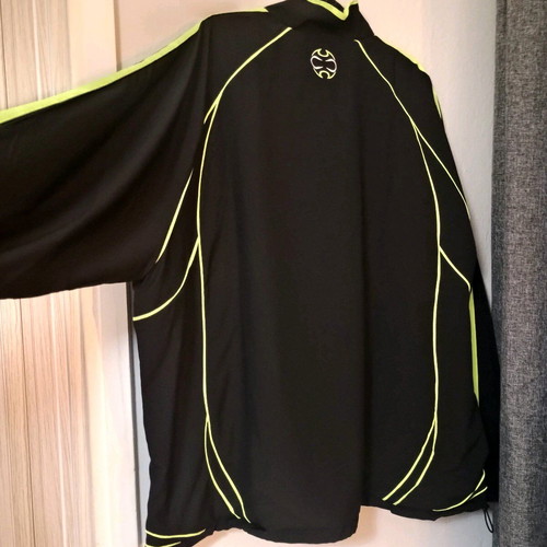 Adidas Teamgeist Adicolor No2XL tracksuit jacket new black with fluorescent details