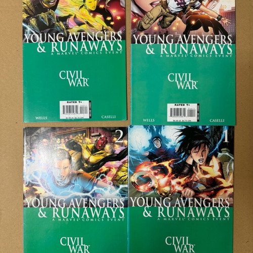 Marvel Comics Young Avengers and Runaways 4 issues like new, English
