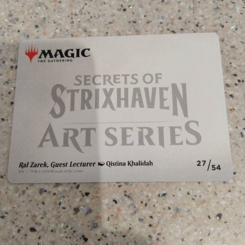 Magic the Gathering Art Series Ral Zarek, Guest Lecturer new
