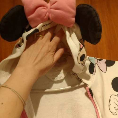 Mini Mouse cotton jacket with hood and pockets like new