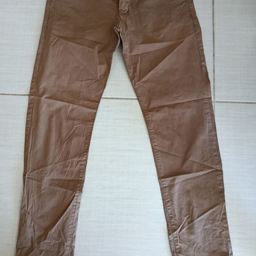H&M L.O.G.G. men's fabric pants used, brown skinny fit size 31