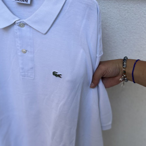 Lacoste men's white polo shirt size 4XL