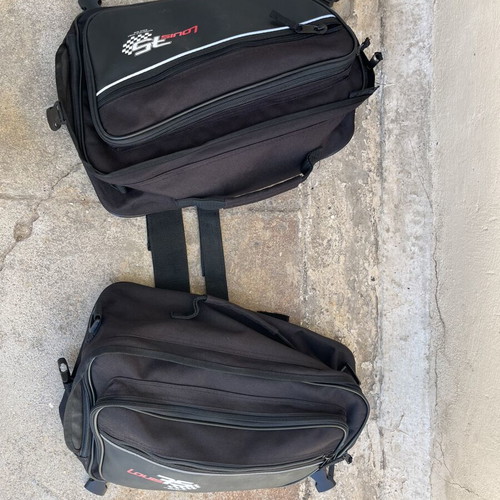 Louis Moto motorcycle saddlebags used, 15 liters each