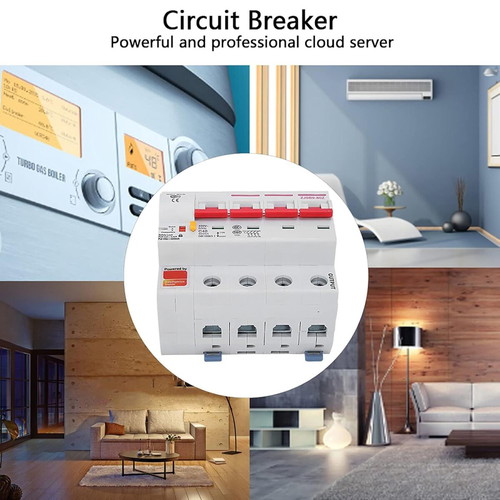 Smart Wi-Fi Automatic Circuit Breaker 220V 4P 40A New