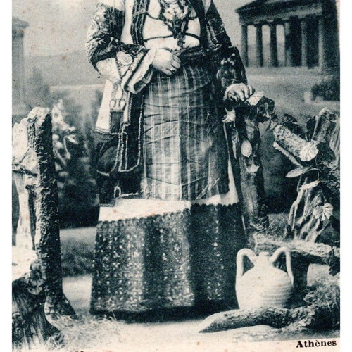 Costumes 3 authentic collectible postcards used 1905-20