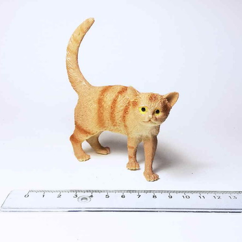 Cat plastic figure used, toy animal cat