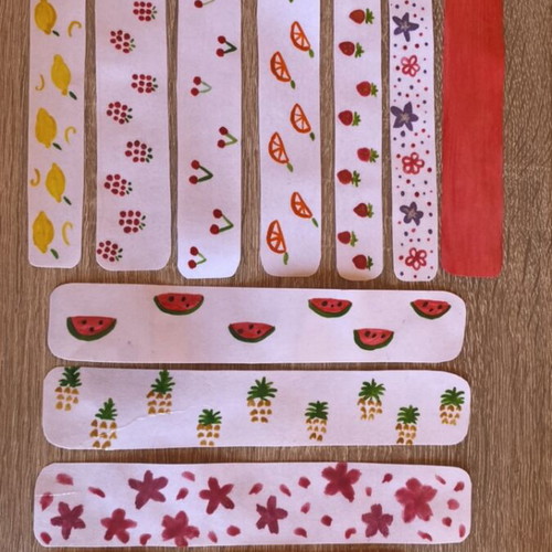 Hand-painted bookmarks set of 12 made to order with protective cover