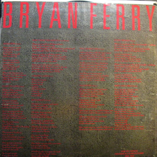 Boys and Girls LP Bryan Ferry used, rock