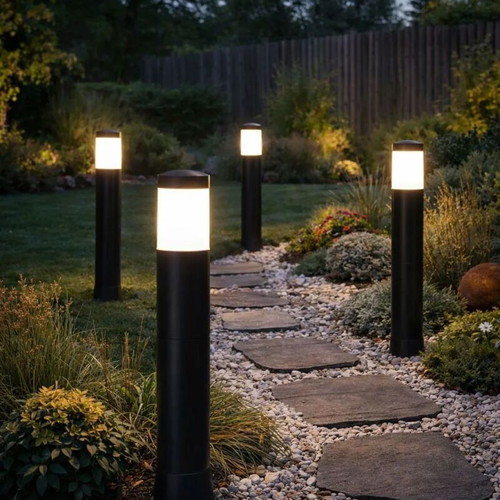 3D Printed Modern LED Garden Bollard Light 40cm New