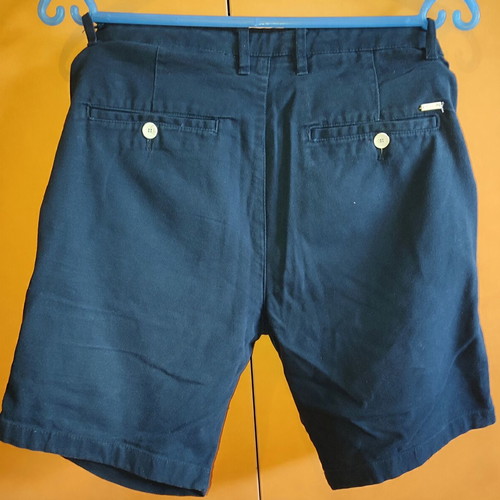 Zara men's chino shorts used, dark blue, size 42
