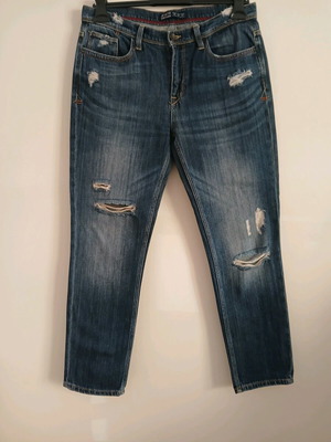 Zara jeans medium waist like new, size L, blue