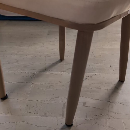 Chair white leatherette used