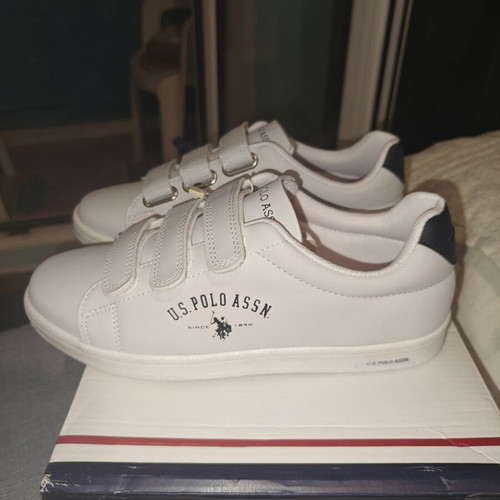 U.S. Polo Assn. Unisex White Athletic Shoes New