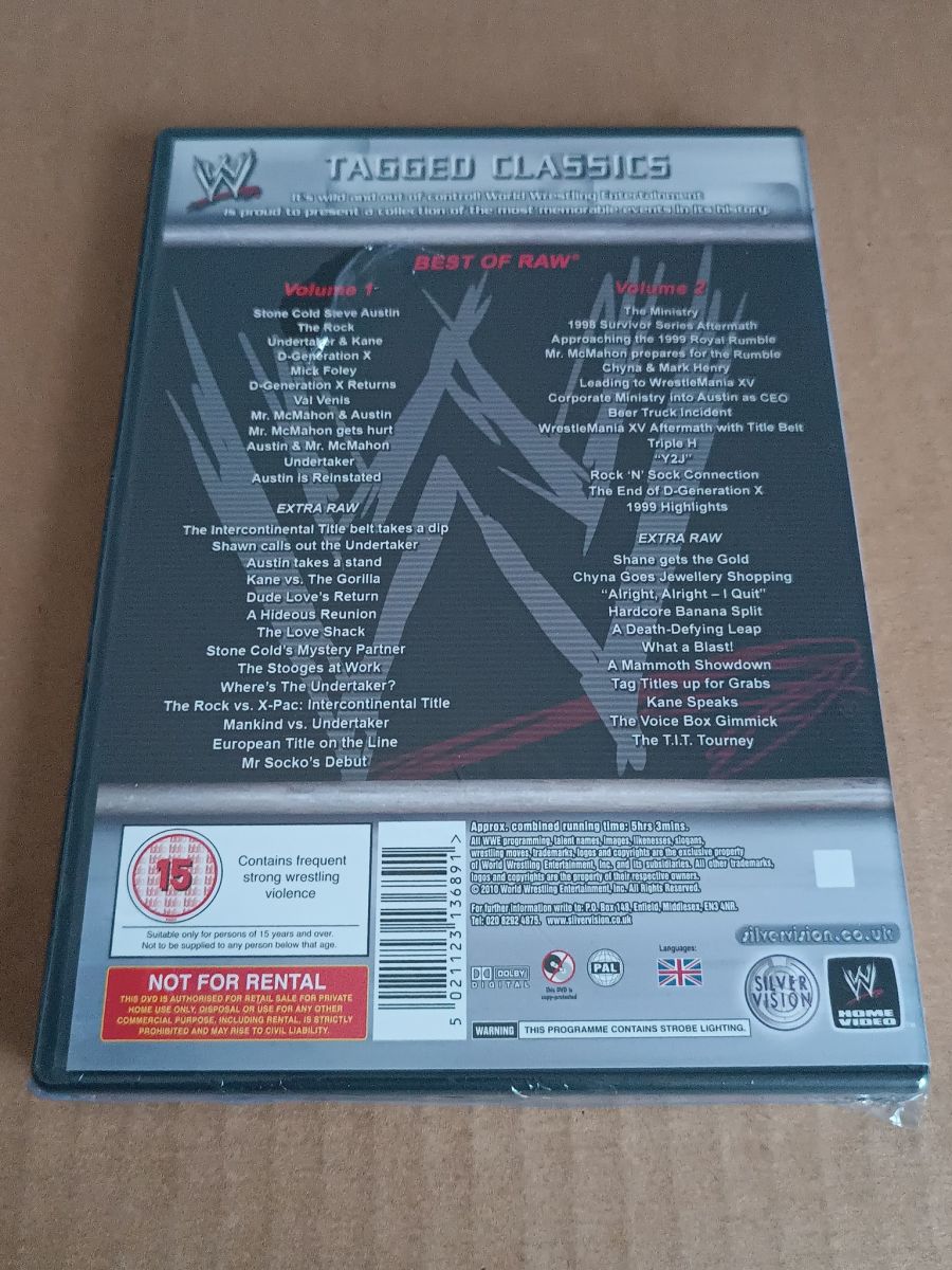 WWE WWF Best of RAW vol. 1 & 2 2-DVD… - € 28,00 - Vendora.bg