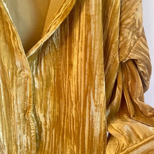 Dixie oversized gold shirt one size new