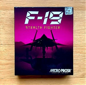 F-19 STEALTH FIGHTER MICROPROSE Flight Simulation IBM PC AT XT 1988 5.25 with Extras