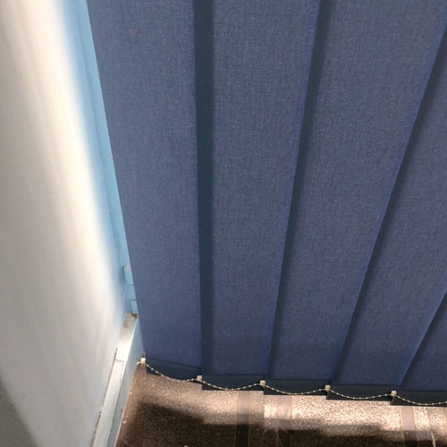 Vertical blinds like new, blue-gray color, 206x230 cm