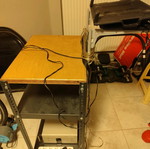 Handmade DJ rack used