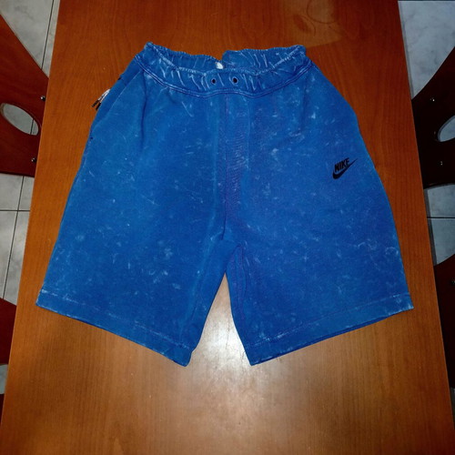 Nike Tech Fleece blue shorts, size L modified to M