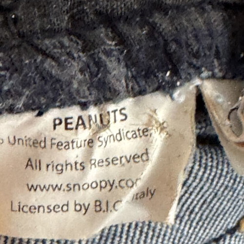 Iceberg Jean Peanuts used, collectible Snoopy edition, blue
