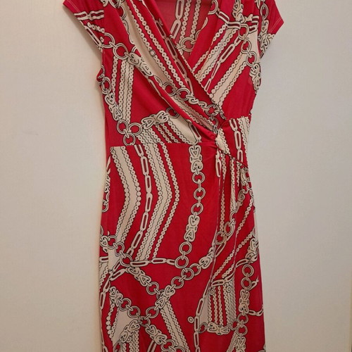 Sweet Miss wrap dress pink like new, elastic size M