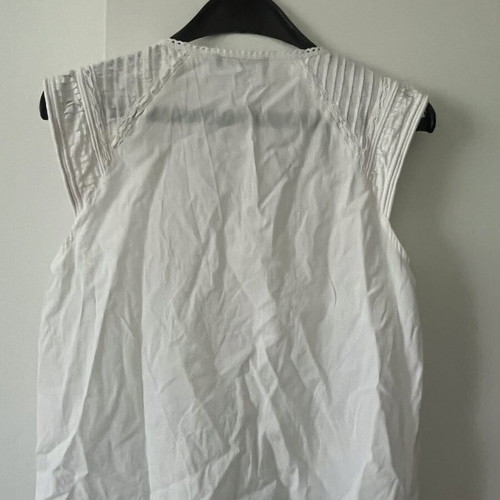 White Edwardian Style Cotton Top size S like new