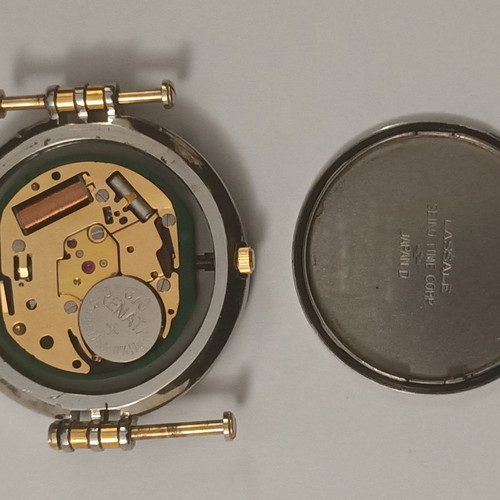 Seiko Lassale quartz watch used unisex with moon phase indicator