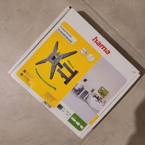 Black TV wall bracket new