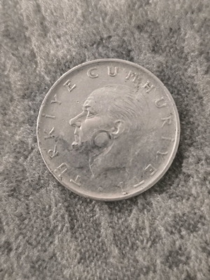 Coin 1 lira 1972 Turkey used