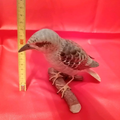 Wooden handmade birds like new, decorative