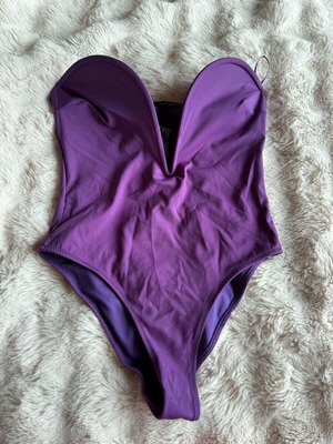 Zara one-piece swimsuit new, purple, size large
