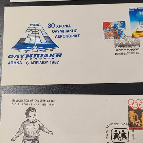 Anniversary events 12 envelopes with commemorative stamps new