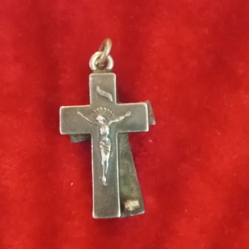 Silver 1000 purity blessing cross vintage