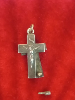 Silver 1000 purity blessing cross vintage