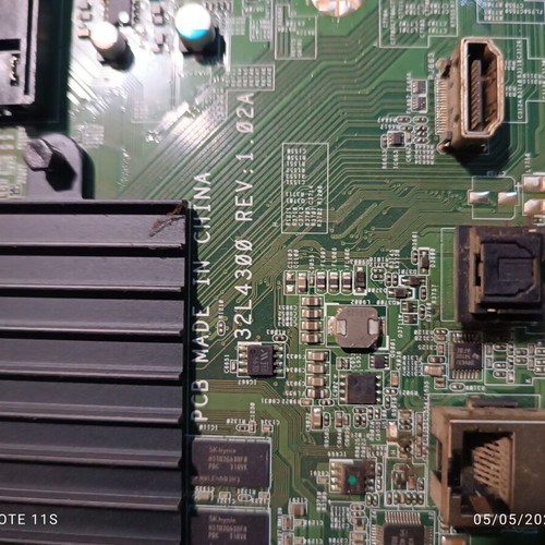 Motherboard 32L4300 Rev: 1.02A used, main board TV