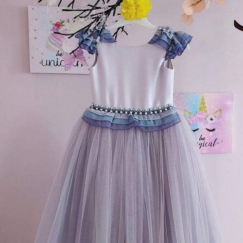 Girls' party dress new, size 104–110, pale purple