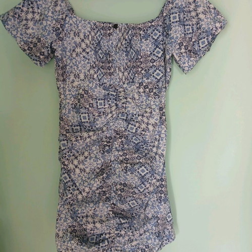 BSB cotton dress new, size large, blue multicolor