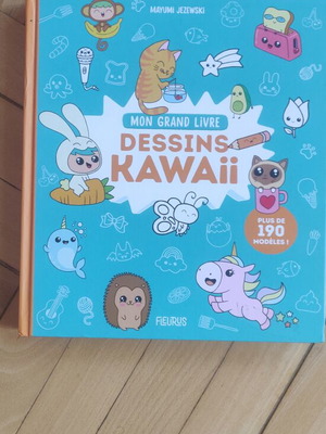 Βιβλίο Mon Grand Livre Dessins Kawaii νέο, γαλλικά