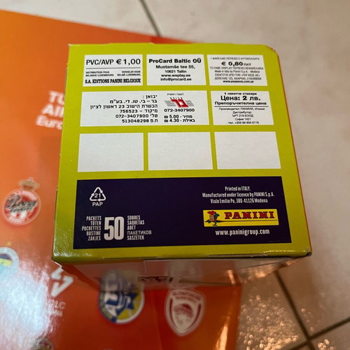 Panini Euroleague 2025 album and pack of 50 sticker packets new