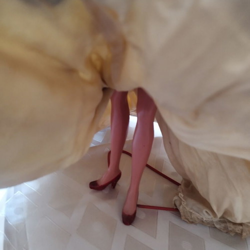 Vintage Marin Chiclana Flamenco doll 38cm, made in Spain 70s