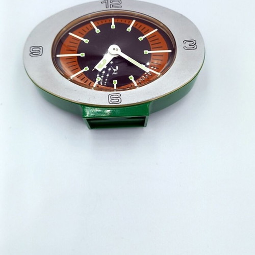 JAZ mechanical alarm clock table clock like new, 70s